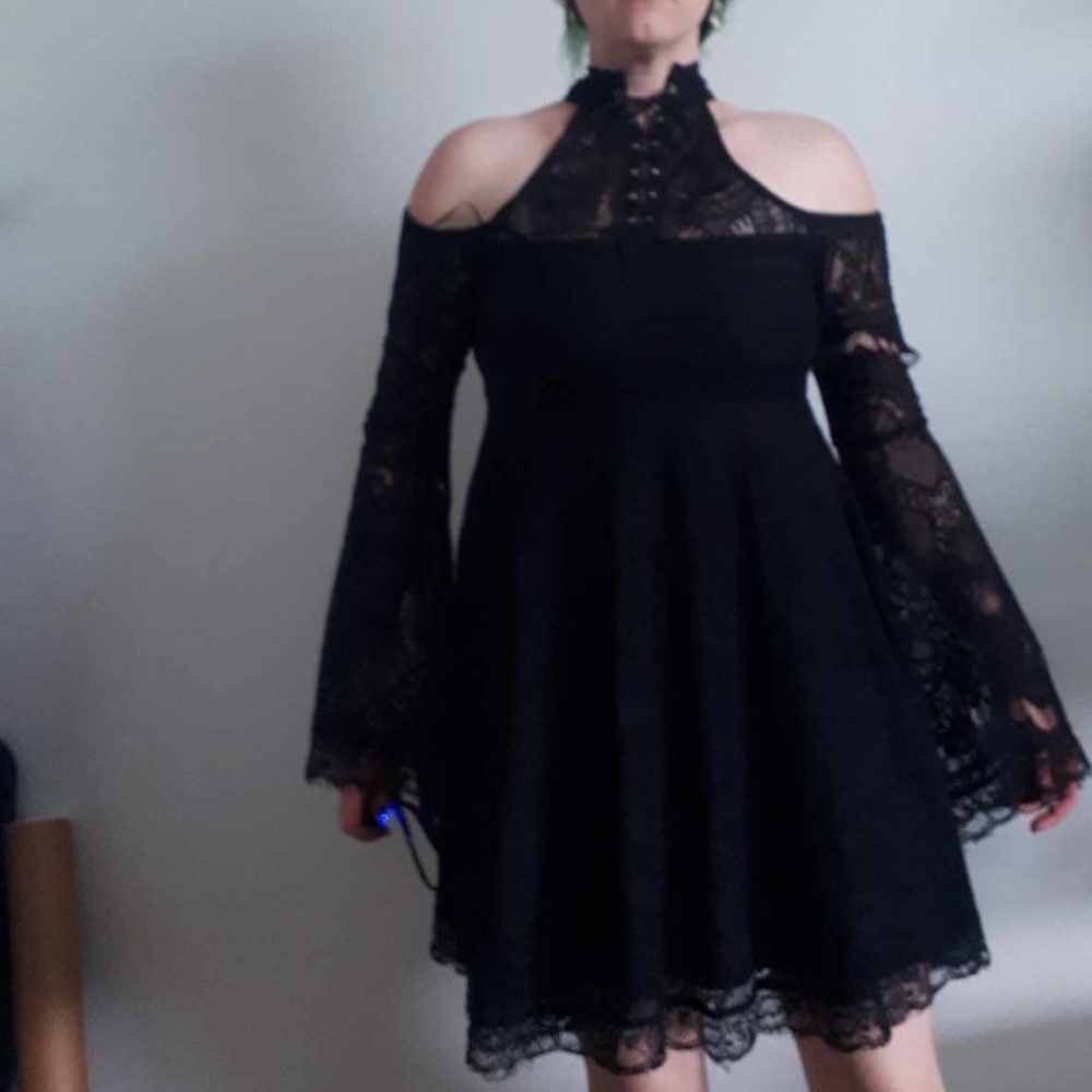 Killstar black lace dress